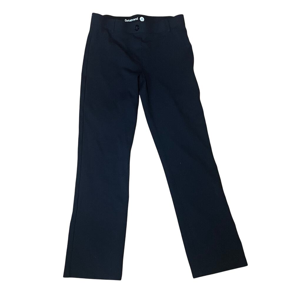BetaBrand Black Straight Leg Classic Yoga Dress Pants Small Petite